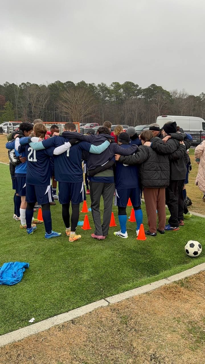 Prayer before kickoff